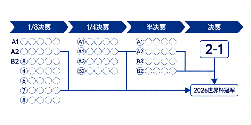 2026世界杯淘汰赛晋级图，从16强到决赛的完整路径与实时比分追踪