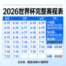2026世界杯完整赛程表缩略图，展示日历与比赛时间