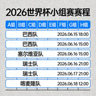 2026世界杯小组赛赛程详情缩略图，展示小组对阵表